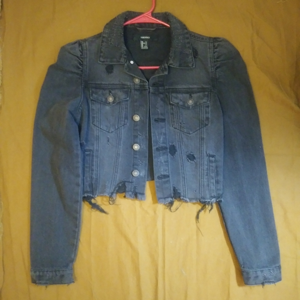 Forever21 black denim jacket